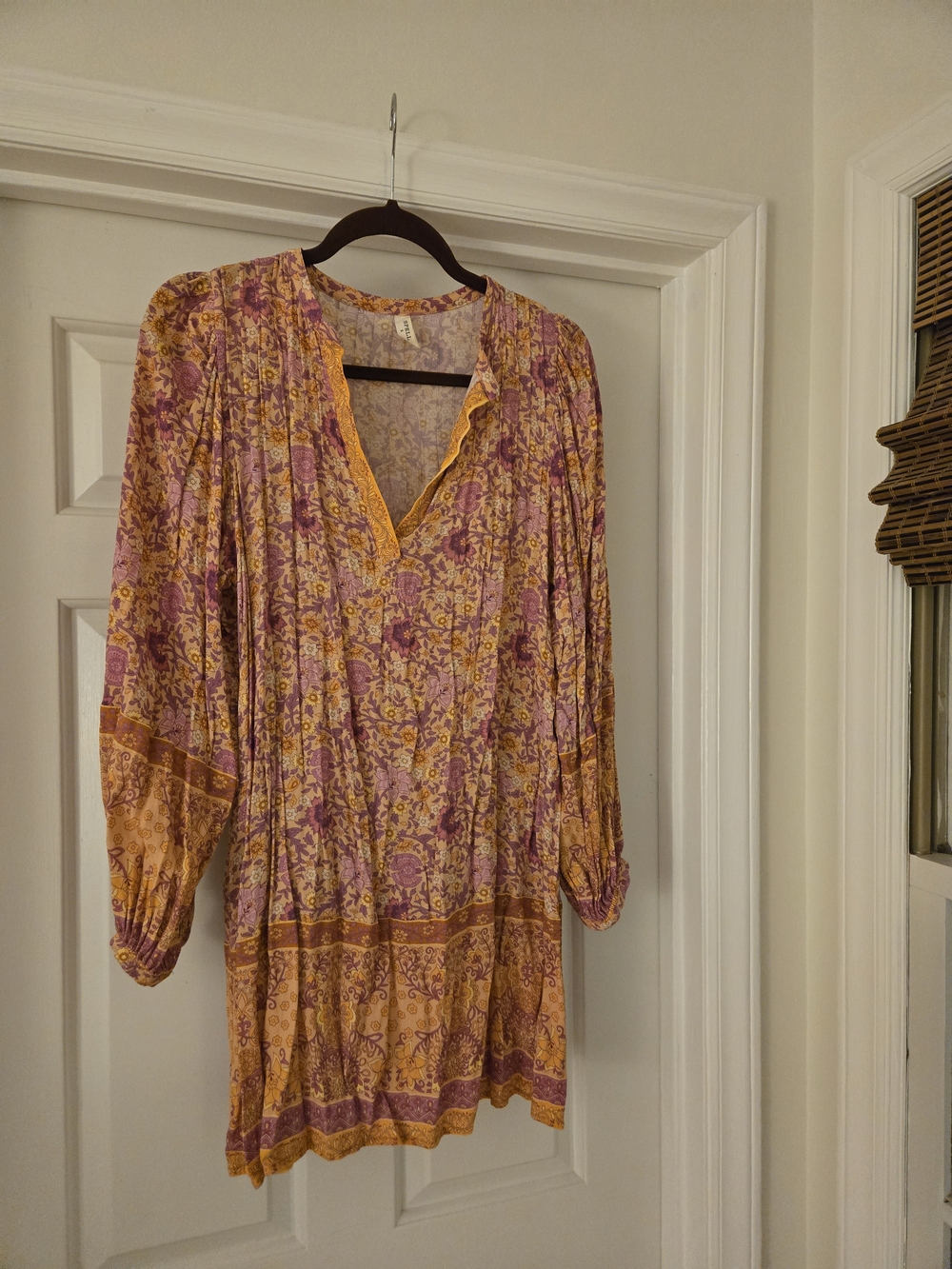 Spell Boho Floral V-Neck Tunic Dress